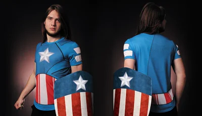 Футболки с полной запечаткой: Капитан Америка - Первый мститель